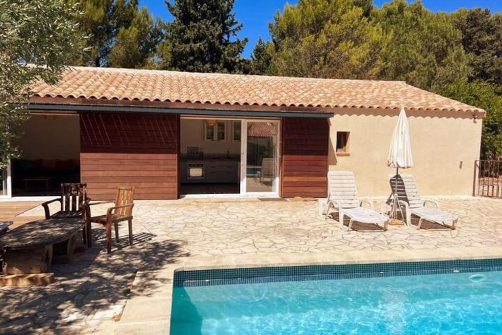 Petit Terme - Piscine - Clim - Parking Apartment Les Angles  Luaran gambar